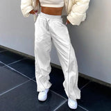 High Waist Women Sweatpants American Style Fashion Loose Streetwear Wide Leg Pants Y2K All Match Female Hip Hop