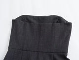 New Solid Color Slimming And Wiping Chest Medium-And Long-Style Dress 8592807-Outfit