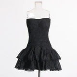Heavy Industry High-Sense Dress Women's 2025 Summer New Sick Flower Slimming Small Short