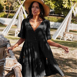 Dress 2021 Women Pink Elegant Midi Sleeve Ruffle Mini Vintage Dress Sweet V Neck Party Clothes Robe Femme Y2k