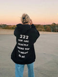 Style Fleece-lined Loose Hooded Fashionable