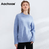 Casual O Neck Batwing Sleeve Sweater Women Solid All Match Knitted Tops Loose Pullover Female Sweater Sweter