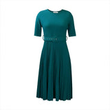 Women's Summer Short-Sleeved Round Neck Solid Color Bvy Large African