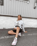 Portrait Graphic Sweatshirt Women Autumn Winter Cotton Hoodies Pullovers Tops 2022 Femme Fashion Streetwear Rock