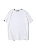 Oversized T shirt Women Cotton 220g Solid Loose O Neck Black Tops Women 2022 Tees Ladies Oversize Boyfriend Tshirt
