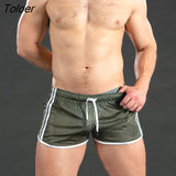 Men Shorts Fitness Bodybuilding Shorts Mens Mesh Breathable Quick Drying Fashion Casual Joggers Sportswear 425-1-Outfit