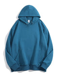 Women Hooded Sweatshirts Pullover Oversized Thick Solid Loose Cotton Sweatshirt Vintage Winter Hoodies Women Overzise