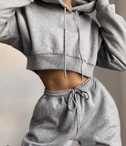 Hirigin 2022 Winter Fashion Outfits For Women Tracksuit Hoodies Sweatshirt And Sweatpants Casual Sports 2 Piece Set
