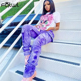 Streetwear High Waist Cargo Pants Women Trousers Bodycon Stacked Pants Female Skinny Pocked Harem Pants Legging