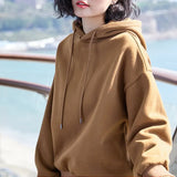 New Plus velvet Basic Hoodies For Women Leisure Female winter Solid Colour Casual SweatshirtHip Pop