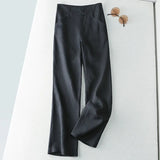 Half Elastic High Waist Slimming Casual