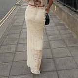 Design Of Spice Girl Style Is Detachable. Two Solid Color Lace Dresses With Buttocks And Fish Tails Are New In Early Autumn 2023.-Outfit