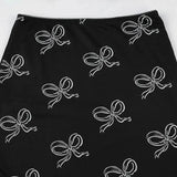 Floral Print Midi Skirts Women High Waisted Velvet Long Skirts Vintage Punk Gothic Grunge Slim Split Bottom Korean-Outfit