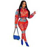 Bomber Cropped Puffer Jacket Colorful Bubble Coat and Leggings Sexy 2 Piece Sets Winter Clothes Womens Outfits