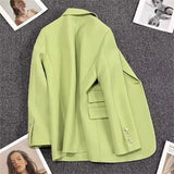 Toloer Spring And Autumn New Coffee Color Suit Coat Female A Button Casual Temperament Small Spring Suit Tide-Outfit