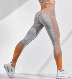Outdoor Two Piece Set Women Long Sleeve Crop Top Sport Leggings Tracksuit Fitness Gym Suits For