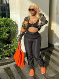 Autumn Streetwear Jackets For Women 2022 Long Sleeve Hoodie Crop Top Zip Up Hoodie Varsity Jacket Camouflage Pocket