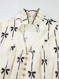 Summer New Lotus Leaf Side-Sleeved Women's Bow Jacket
