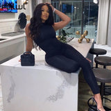 Streetwear White Black Ladies Long Bodycon Jumpsuit Women Sleeveless Skinny Summer Sexy Rompers Womens Jumpsuit