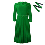 New Women's Fashion Elegant Pressure Skirt Elegant Solid Color Large