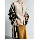 Spring And Autumn Imitation Cashmere Shawl Silk Scarf With Warm Tassel Geometric