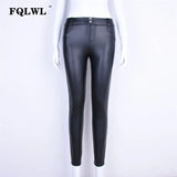 Faux Pu Leather Leggings Women Leggins High Waist Sexy Black Leggings Push Up Jegging Warm Winter Leggings Women