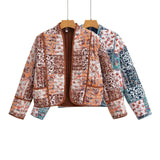 Women's ZA Summer New Street Fashion Blouse Print Temperament Cotton