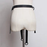 Canvas Plastic Buckle Bandage Simple Black Belt Personality Women New Fashion Tide All-match Spring Autumn 2023