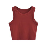 Base Vests 2024 Summer New Fashion Sexy Women's Crop Tops Sling Vest Camis-Outfit