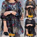 ZANZEA Ruffle Shirts Women 2022 Female Elegant Blouse Casual Puff Sleeve Black Tops Spring O Neck Blusa Femininas