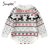 O-neck Christmas Sweater Family matching outfits Autumn winter Christmas deer print knitted pullovers 2020 New