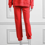 Logo Flocking Graphic Sweatshirts Woman Autumn Winter Cozy Cotton Pullover Femme Casual Vintage Rock Hoodie