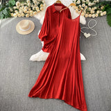 Wind Leisure Two Sets Of Women Loose Outside Thin Long-Sleeved Shirt Cover Skinny Sling