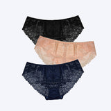 3pcs/Pack! Plus Size Women Underwear Lace Briefs Sexy Panties for Women XL- 4XL Comfort