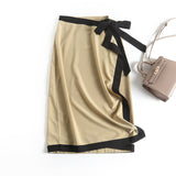 The Early Spring, The New Slim Color Lace Design Feels Elegant And Long Half Skirt.-Outfit