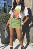 Summer Sexy Print Womens T-Shirt Ladies Casual Outfit For Women 2023 O Neck Short Sleeve Tee Shirts Human Figure