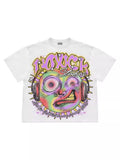 New Gothic Funny Street Trend Hip-Hop Printed High Street Casual Men's And Women's Short-Sleeved Round-Necked T-Shirts-Outfit