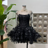 Romantic Sweet Name Of The Golden Party ·€Îuµûµûfish Bone Strapped Braped Dress With