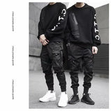 Leggings Spring Ins Super Hot Trousers Guochao Multi-Pocket Casual Tide Brand Overalls Men-Outfit