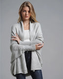 new style bat sleeve large size long knitted cardigan sweater women's jacket women's
