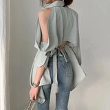 Blouse Tops New Lady Hollow Out Fashion Shirts Off Shoulder Spring Summer Clothes
