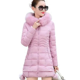 Warm Coat Women Long Parkas Fashion Faux Fur Hooded Womens Overcoat Casual Cotton Padded Jacket Mutil