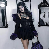 Autumn New Dark Style Slim, Irregular White Girdle, Waistband, Halter Skirt, Women's Dress-Outfit