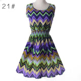 Sexy Womens Dresses Slim Sleeveless Floral Plrint Women Summer Dress Lady Chiffon Dresses Vestidos