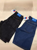 Year's Popular Style Men's Shorts Y2K Pants Original Gothic Hip-Hop Cartoon Pattern Embroidered Loose Denim Shorts-Outfit