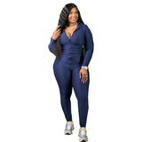 Size Clothing XL-5XL two Piece Set Women tracksuit Sweatshirt Sweatpants joggers Winter Outfit Wholesale Dropshipping