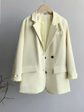 High-quality Office Ladies Loose Blazer 2022 Spring Summer Fashion Notched Collar Single-breasted Suits