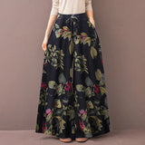ZANZEA 2022 Kaftan Printed Pants Women's Wide Leg Trousers Elastic Waist Long Pantalon Palazzo Casual Floral