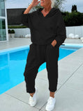Women's Solid Color Hooded Sweatshirts In The Fall Of