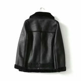 2024 Autumn And Winter 2024 New Women's Street Fashion 6 Color Motorcycle Fur Integrated Coat W015 086-Outfit